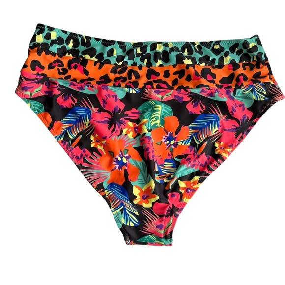 Hilinker Women’s High-Waisted Bikini Cut-Out Sports Crop Top Swimsuit Set, XL - Picture 11 of 14